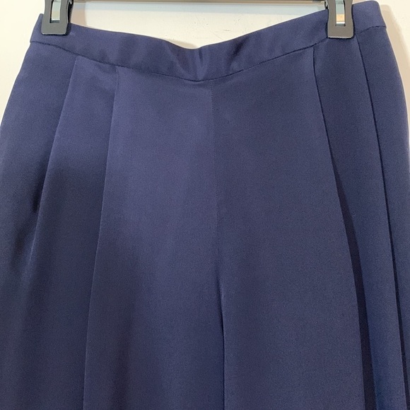 Carlisle Sport 100% Silk High Waisted Wide Leg Pants, 8 - Picture 2 of 7